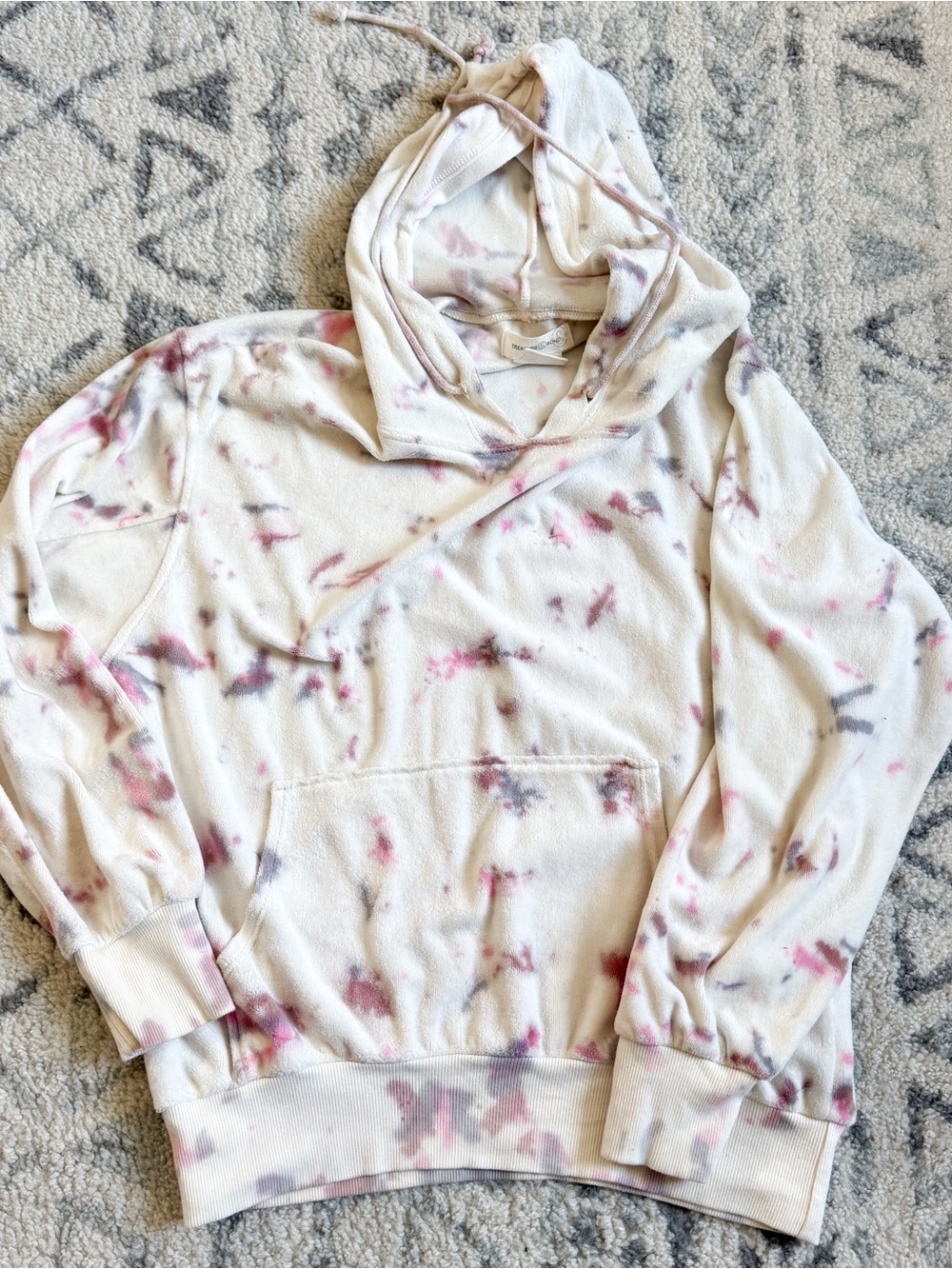 treasure & bond velour treatment hoodie
